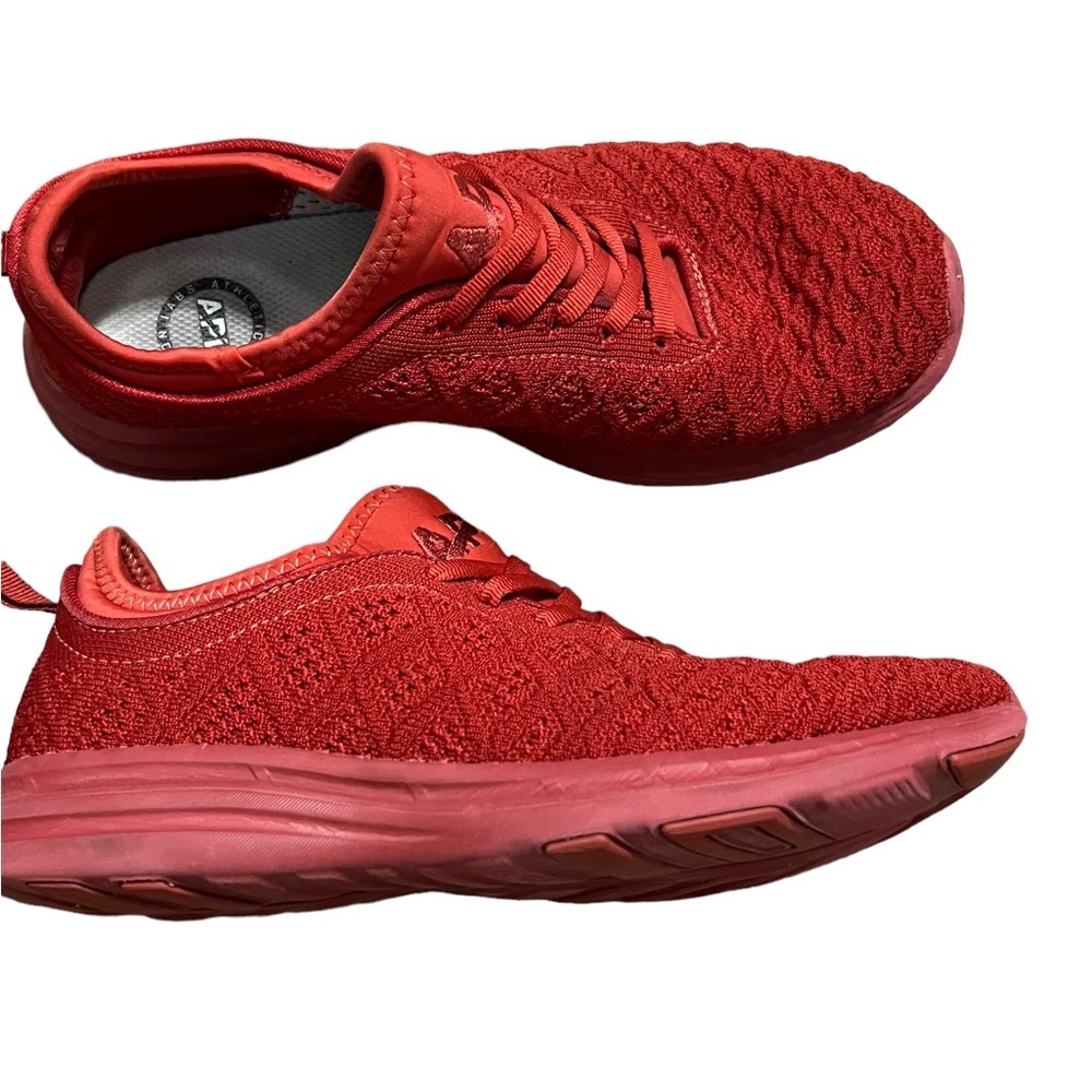 APL Techloom Phantom Knit Red No Lase Sneakers Size 8